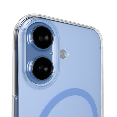 iPhone 17 PURO LITE MAG Hybrid Cover - MagSafe Kompatibel - Gennemsigtig / Blå