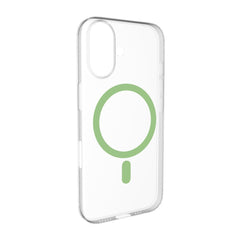iPhone 17 PURO LITE MAG Hybrid Cover - MagSafe Kompatibel - Gennemsigtig / Grøn