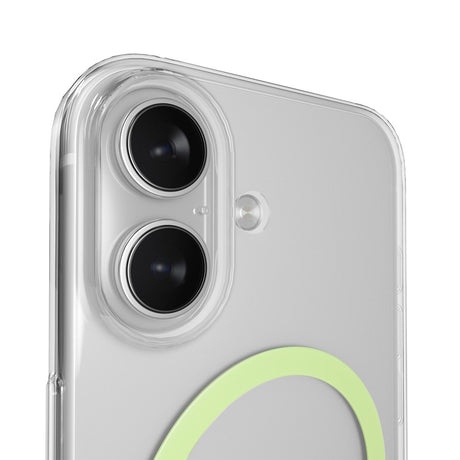 iPhone 17 PURO LITE MAG Hybrid Cover - MagSafe Kompatibel - Gennemsigtig / Grøn