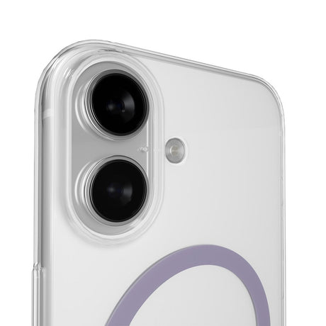 iPhone 17 PURO LITE MAG Hybrid Cover - MagSafe Kompatibel - Gennemsigtig / Lilla
