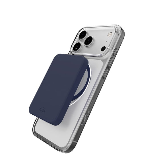 iPhone 17 Pro Max PURO LITE MAG Hybrid Cover - MagSafe Kompatibel - Gennemsigtig / Blå