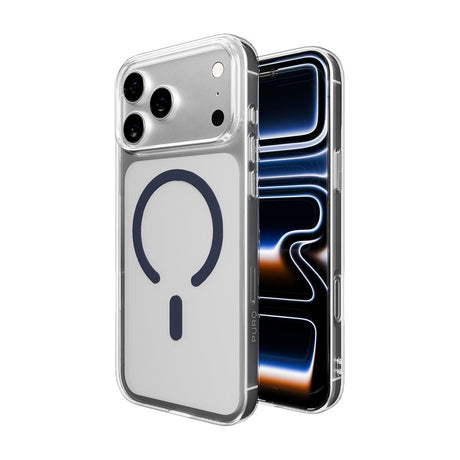 iPhone 17 Pro Max PURO LITE MAG Hybrid Cover - MagSafe Kompatibel - Gennemsigtig / Blå