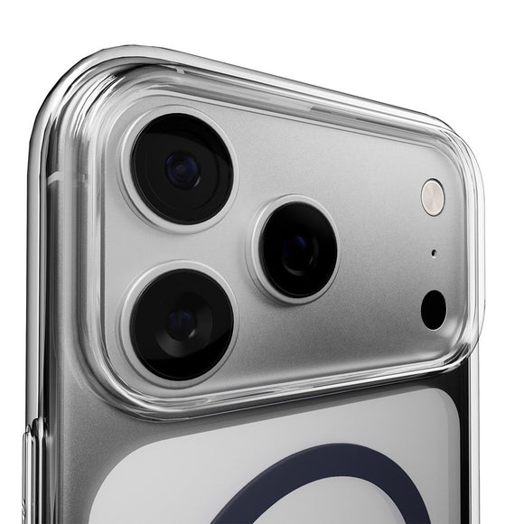 iPhone 17 Pro PURO LITE MAG Hybrid Cover - MagSafe Kompatibel - Gennemsigtig / Blå
