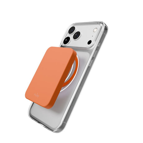 iPhone 17 Pro PURO LITE MAG Hybrid Cover - MagSafe Kompatibel - Gennemsigtig / Orange