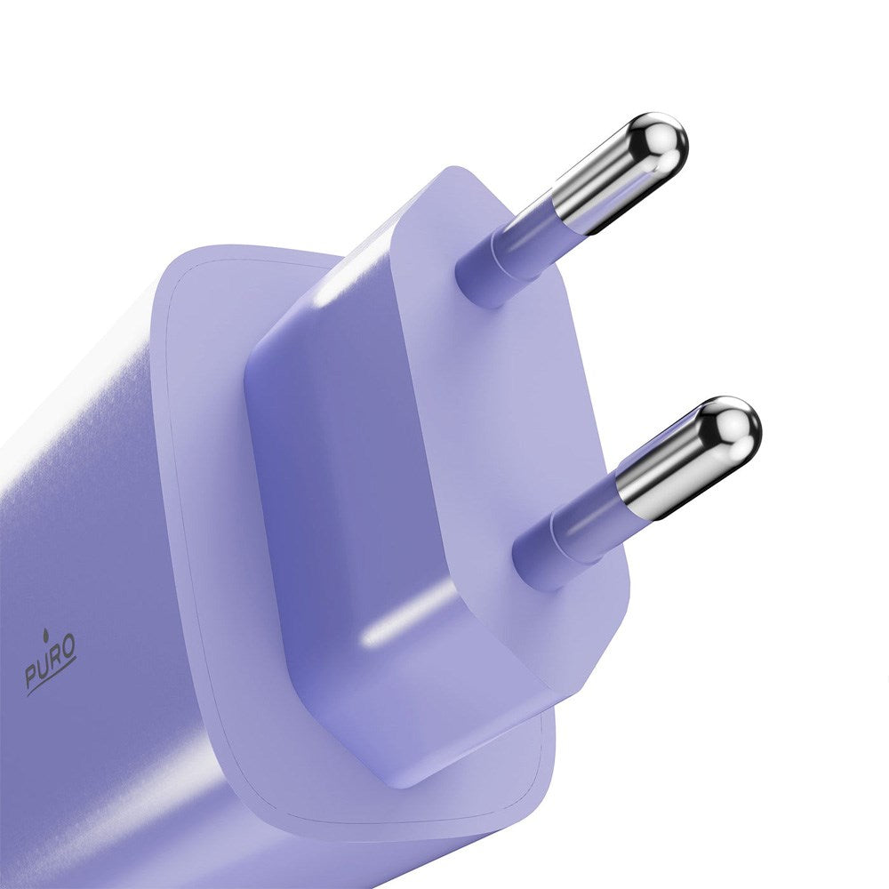 Puro Pro Lite Vægoplader 30W m. 1 x USB-C & Power Delivery - Lilla