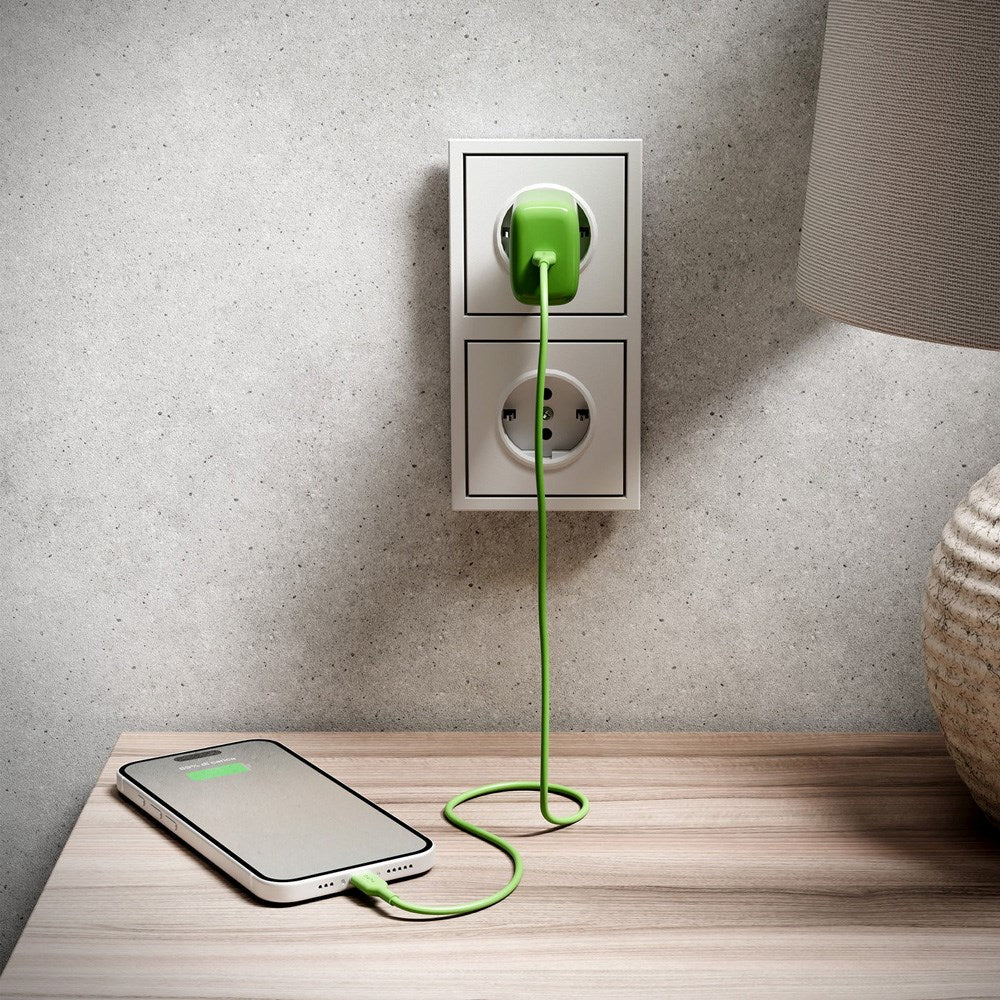 Puro Pro Lite Vægoplader 30W m. 1 x USB-C & Power Delivery - Grøn