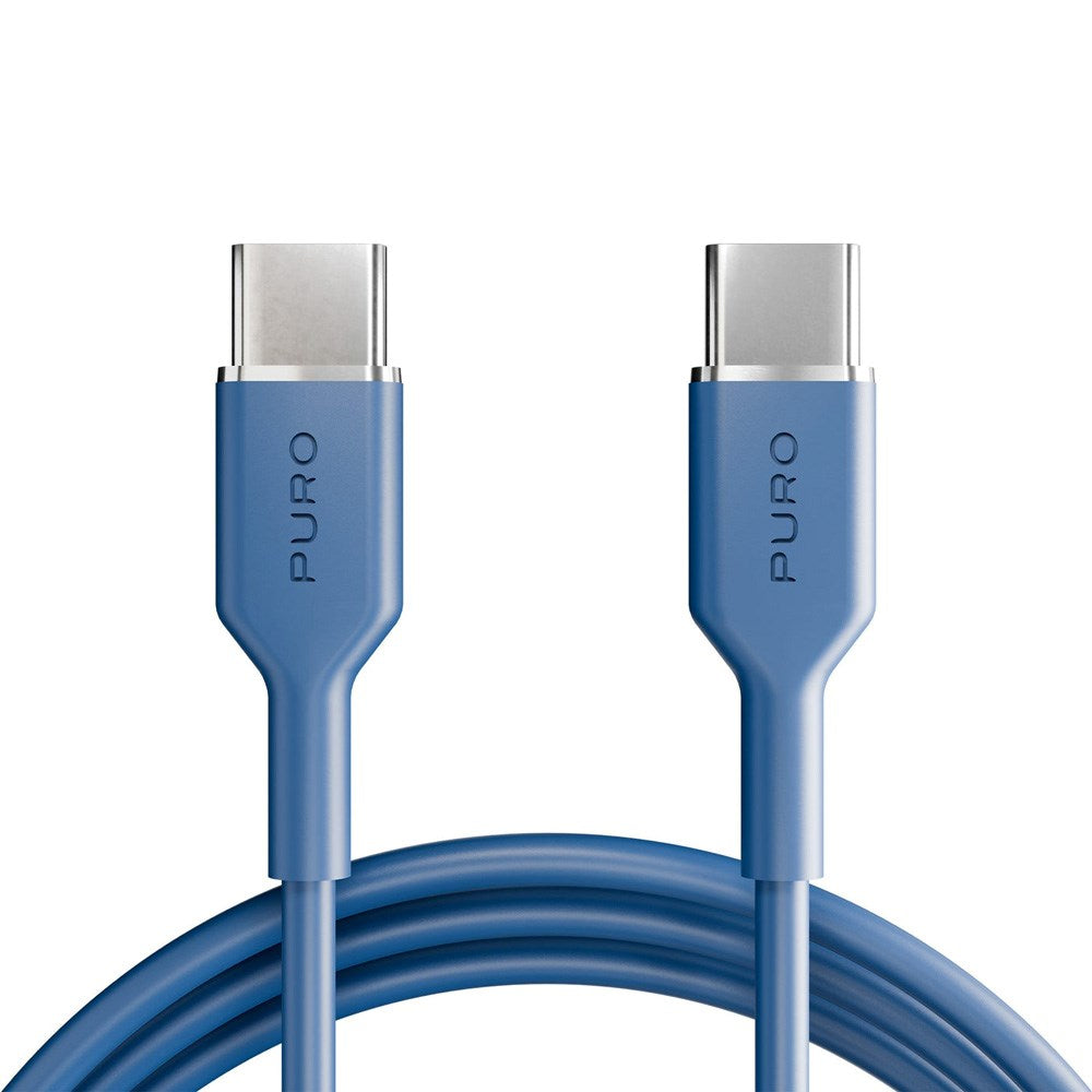 Puro ICON USB-C til USB-C Kabel m. 25W - 1.5m - Blå