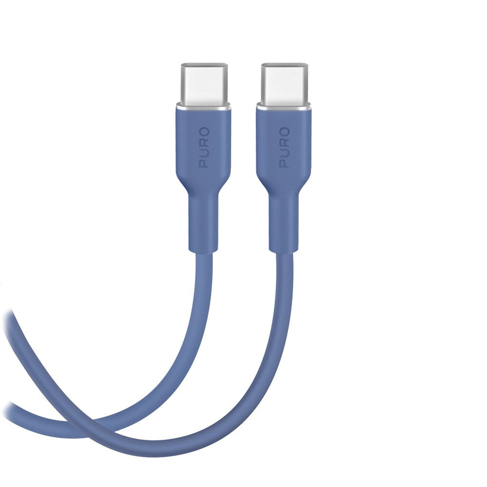 Puro ICON USB-C til USB-C Kabel m. 25W - 1.5m - Blå