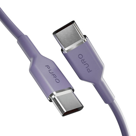 Puro ICON USB-C til USB-C Kabel m. 25W - 1.5m - Lilla