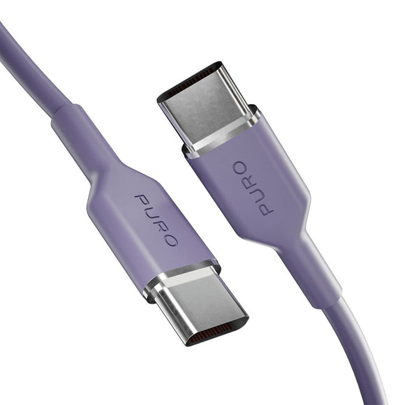 Puro ICON USB-C til USB-C Kabel m. 25W - 1.5m - Lilla