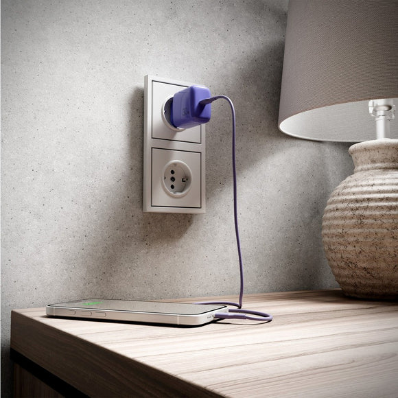 Puro ICON USB-C til USB-C Kabel m. 25W - 1.5m - Lilla