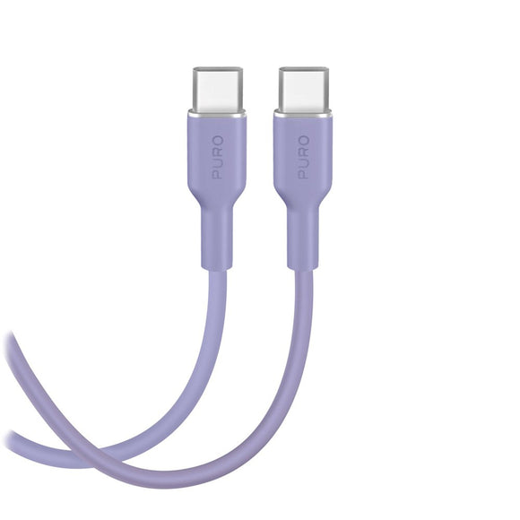 Puro ICON USB-C til USB-C Kabel m. 25W - 1.5m - Lilla
