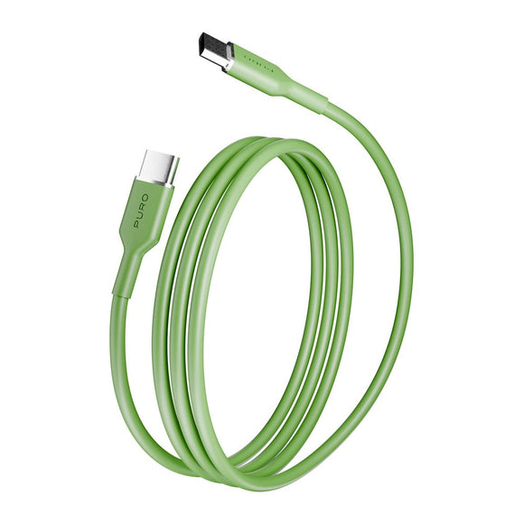 Puro ICON USB-C til USB-C Kabel m. 25W - 1.5m - Grøn