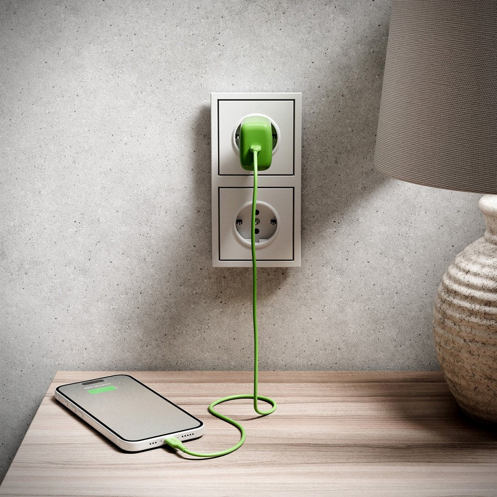 Puro ICON USB-C til USB-C Kabel m. 25W - 1.5m - Grøn