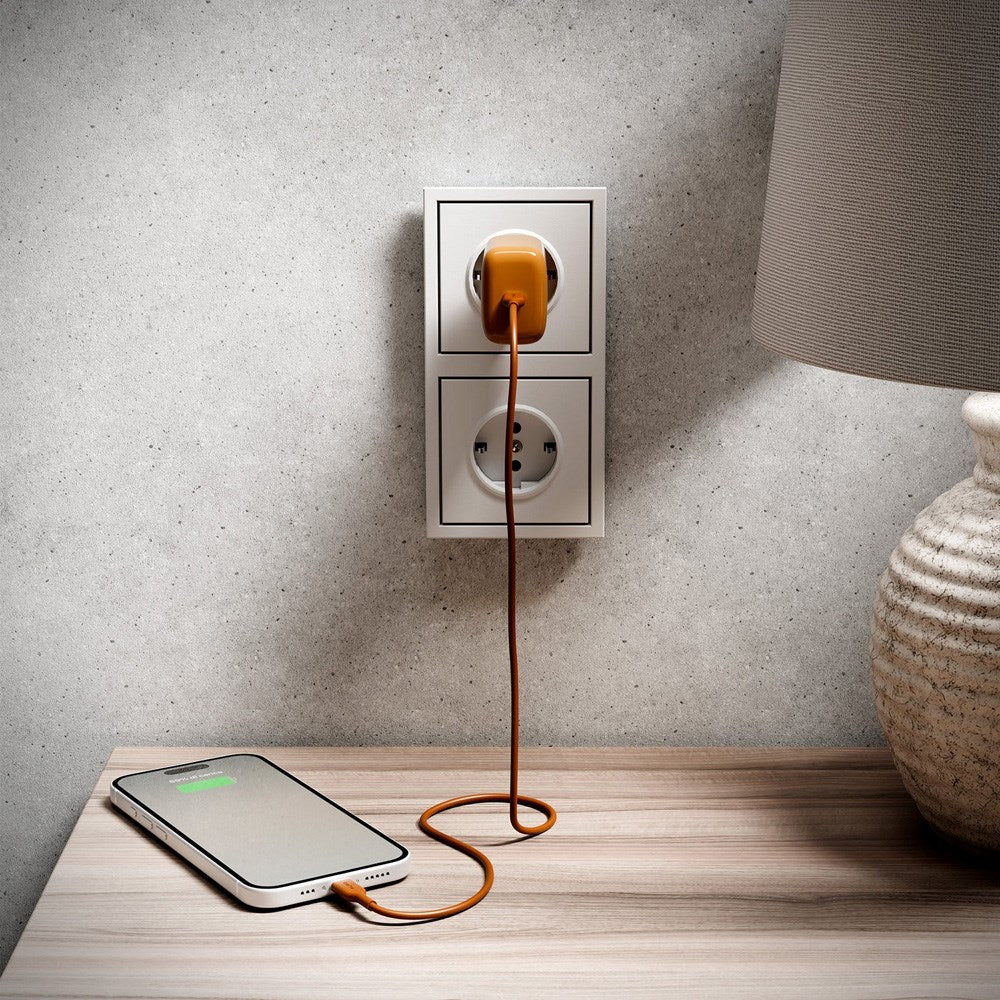 Puro ICON USB-C til USB-C Kabel m. 25W - 1.5m - Orange