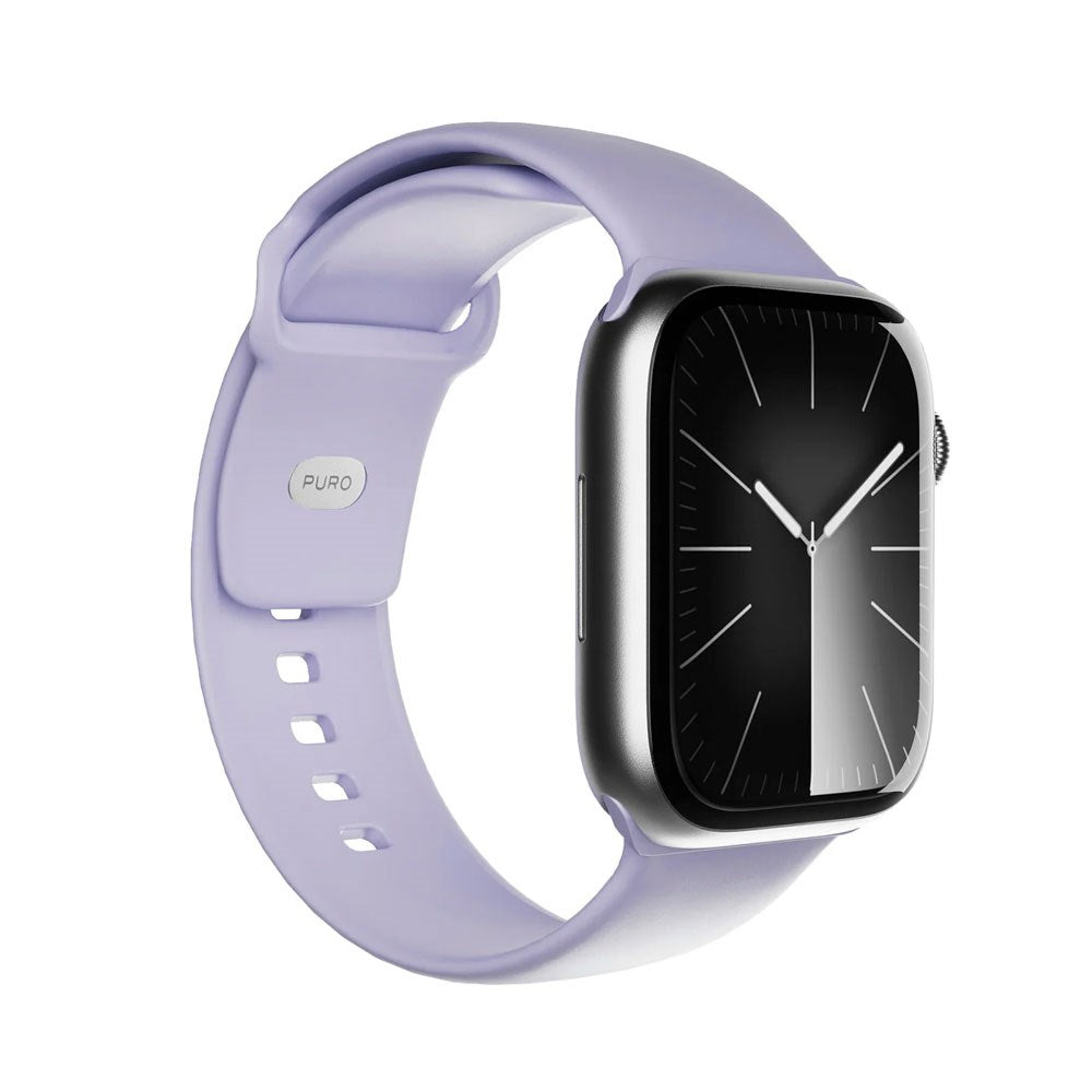 Apple Watch (38/40/SE/41/42mm) Puro ICON Silicone Urrem - Lavender Blue