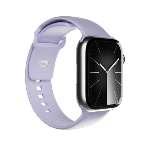 Apple Watch (38/40/SE/41/42mm) Puro ICON Silicone Urrem - Lavender Blue