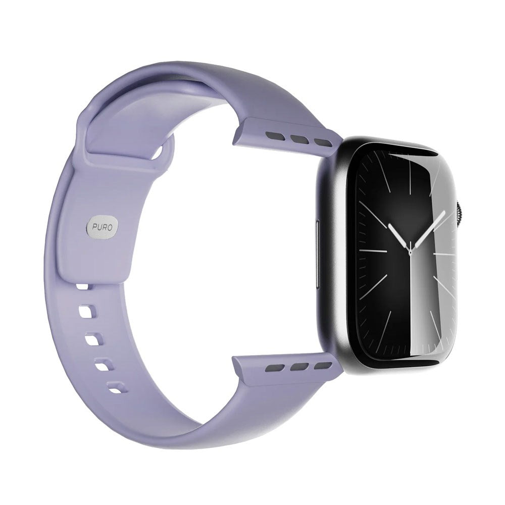 Apple Watch (38/40/SE/41/42mm) Puro ICON Silicone Urrem - Lavender Blue