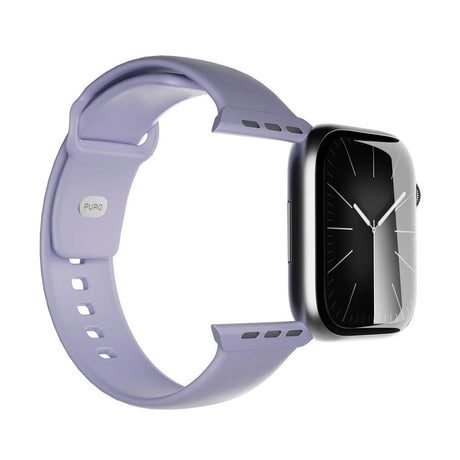 Apple Watch (38/40/SE/41/42mm) Puro ICON Silicone Urrem - Lavender Blue