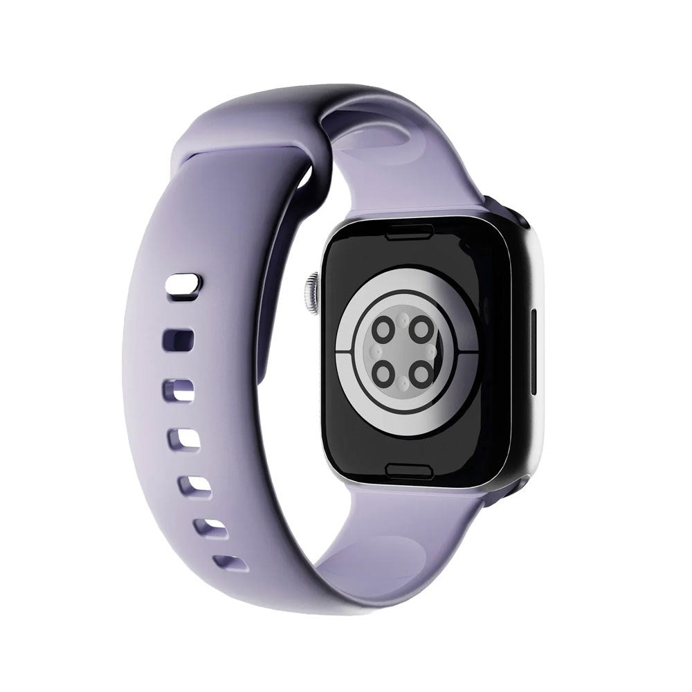 Apple Watch (38/40/SE/41/42mm) Puro ICON Silicone Urrem - Lavender Blue