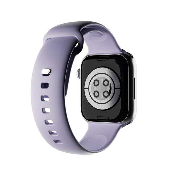 Apple Watch (38/40/SE/41/42mm) Puro ICON Silicone Urrem - Lavender Blue