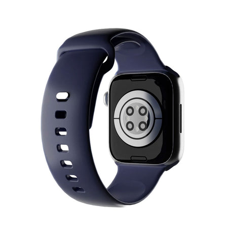 Apple Watch (42/44/SE/45/46/49mm) Puro ICON Silicone Urrem - Crown Blue