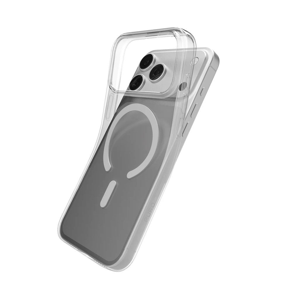 iPhone 17 Pro PURO 0.3 MAG Genbrugsplast Cover - MagSafe Kompatibel - Gennemsigtig