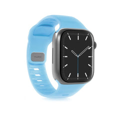 Apple Watch (38/40/SE/41/42mm) Puro GLOW Silicone Urrem - Light Blue