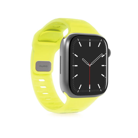 Apple Watch (38/40/SE/41/42mm) Puro GLOW Silicone Urrem - Yellow