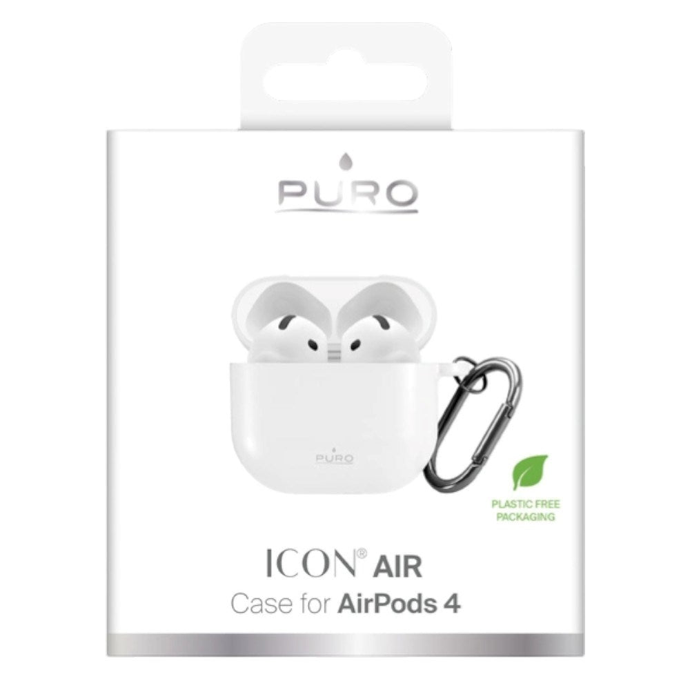 Apple AirPods (4. Gen.) PURO ICON Silikone Cover - Hvid