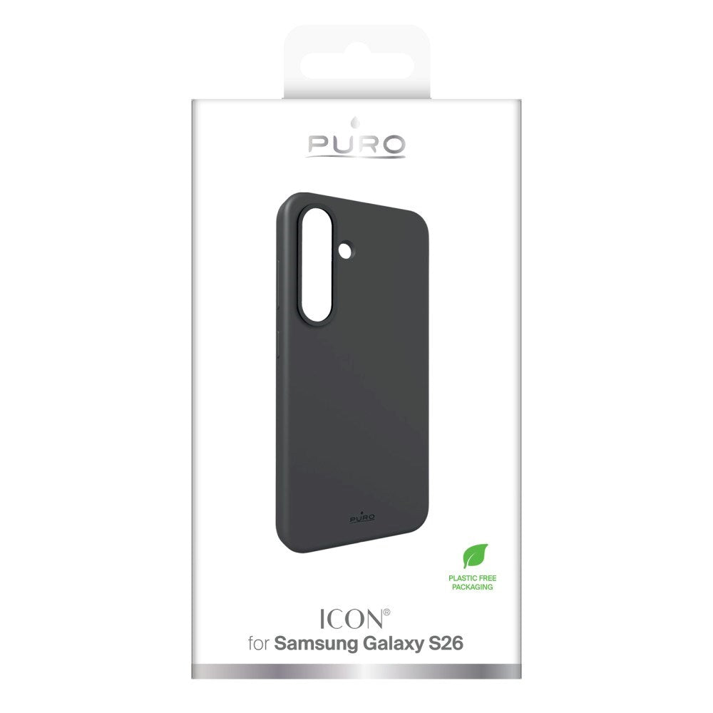 Samsung Galaxy S26 PURO ICON Silikone Cover - Sort