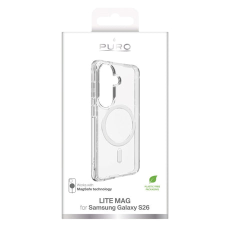Samsung Galaxy S26 PURO LITE MAG Hybrid Cover - MagSafe Kompatibel - Gennemsigtig