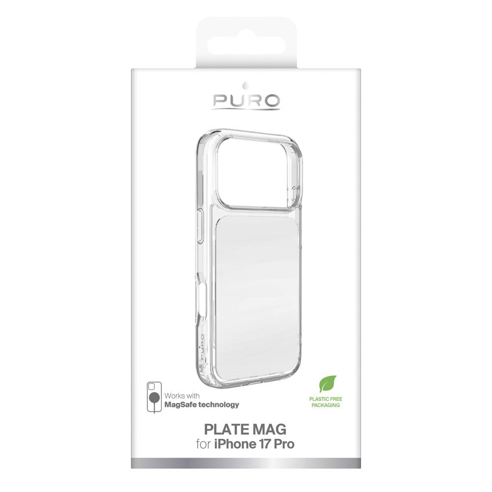 iPhone 17 Pro PURO Clear Mag Cover - Gennemsigtig / Hvid