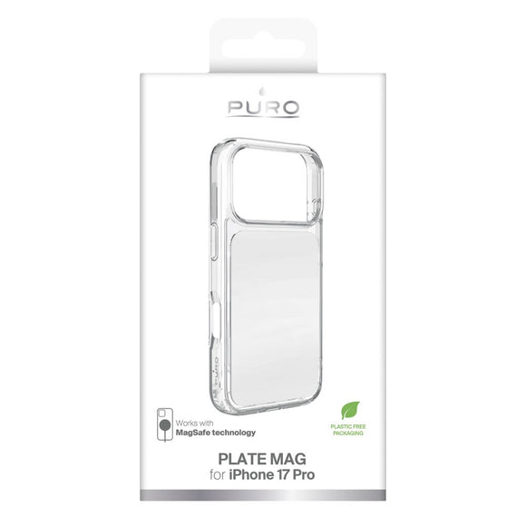 iPhone 17 Pro PURO Clear Mag Cover - Gennemsigtig / Hvid