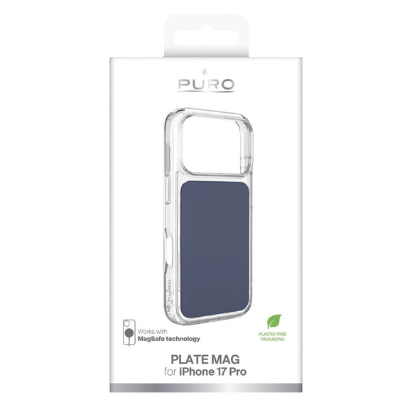 iPhone 17 Pro PURO Clear Mag Cover - Gennemsigtig / Blå
