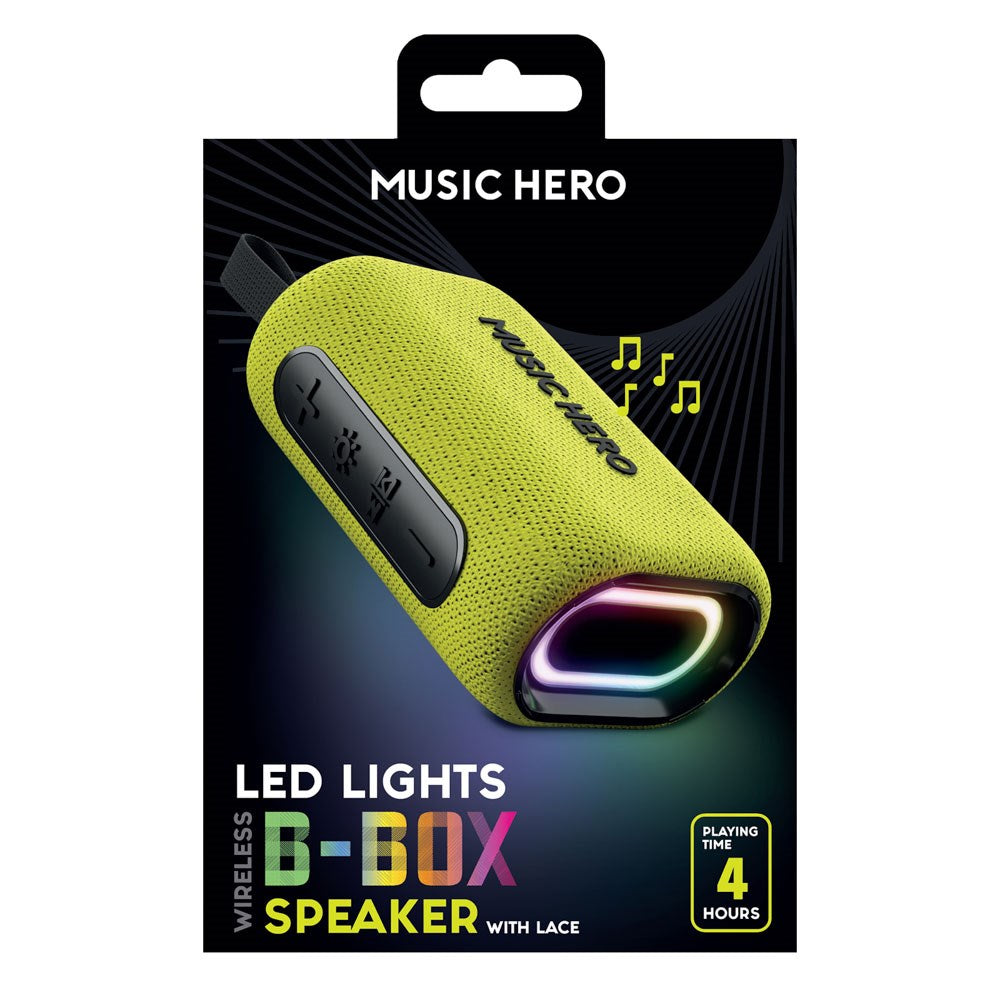 MUSIC HERO Trådløs Bluetooth Højtaler 10W - Gul