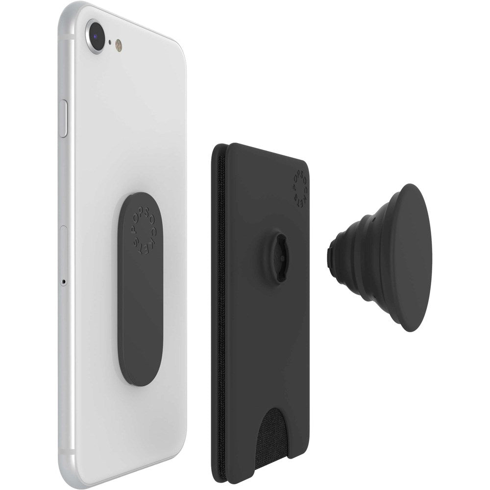 POPSOCKETS PopWallet+ 2-i-1 Kortholder Popsocket - Black