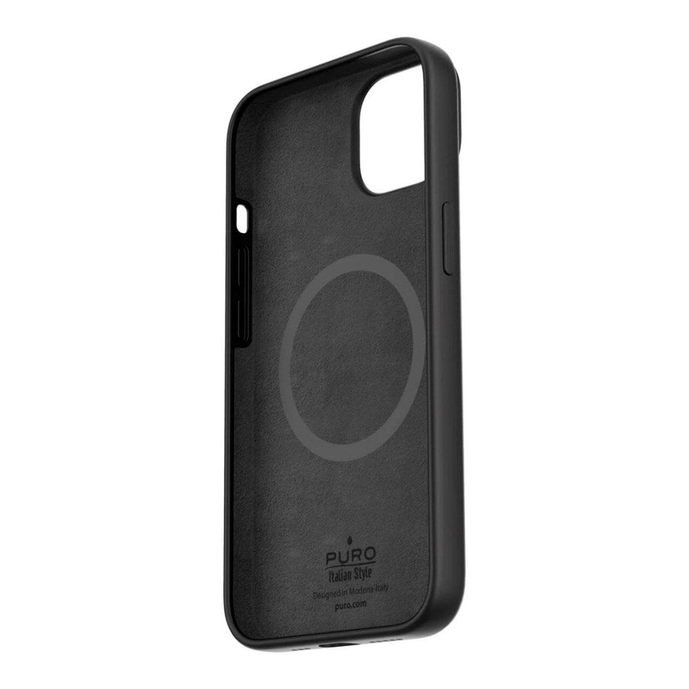 iPhone 14 Pro Max PURO ICON MAG Silikone Cover - MagSafe Kompatibel - Sort