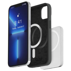 iPhone 14 Pro Max PURO ICON MAG Silikone Cover - MagSafe Kompatibel - Sort