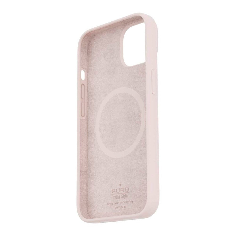 iPhone 14 Pro Max PURO ICON MAG Silikone Cover - MagSafe Kompatibel - Lyserød