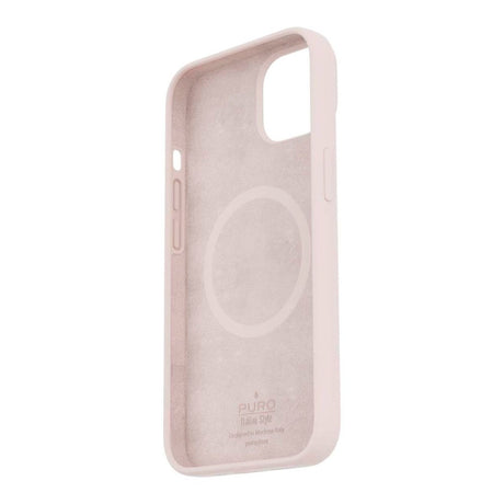 iPhone 14 Pro Max PURO ICON MAG Silikone Cover - MagSafe Kompatibel - Lyserød