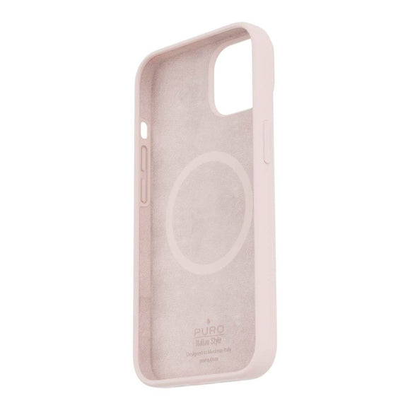 iPhone 14 Pro Max PURO ICON MAG Silikone Cover - MagSafe Kompatibel - Lyserød
