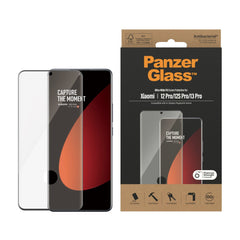 Xiaomi 12 Pro / 13 Pro PanzerGlass Ultra Wide Fit Skærmbeskyttelse - Platinum Strength - Sort Kant