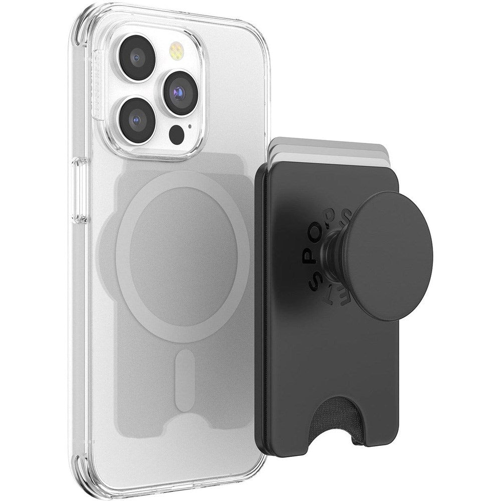 POPSOCKETS MagSafe Greb m. Kortholder - Sort