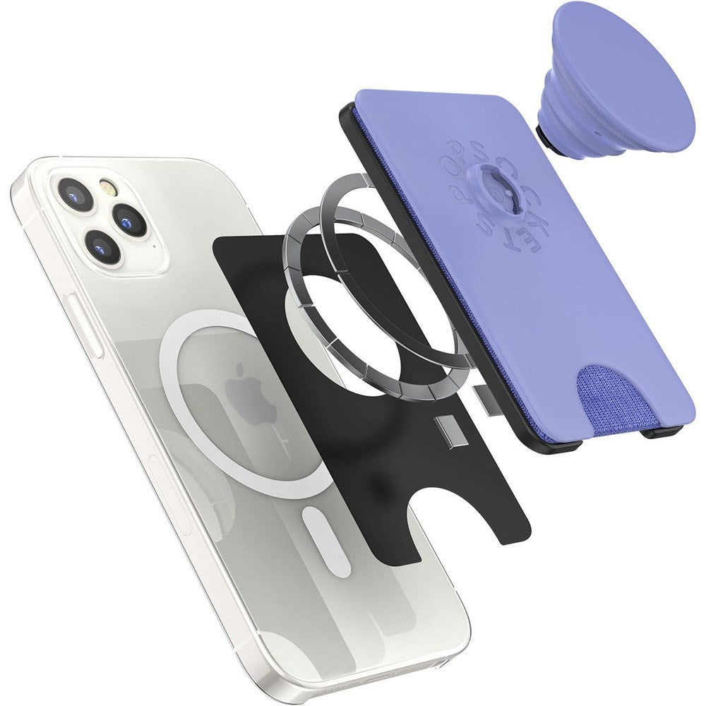 POPSOCKETS MagSafe Greb m. Kortholder - Lilla
