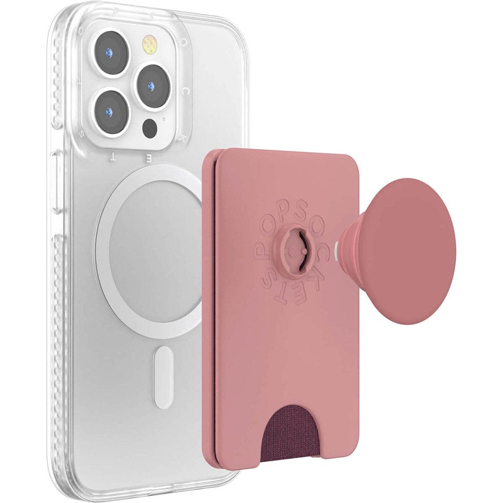 POPSOCKETS PopWallet Clay MagSafe Kortholder m. Standerfunktion
