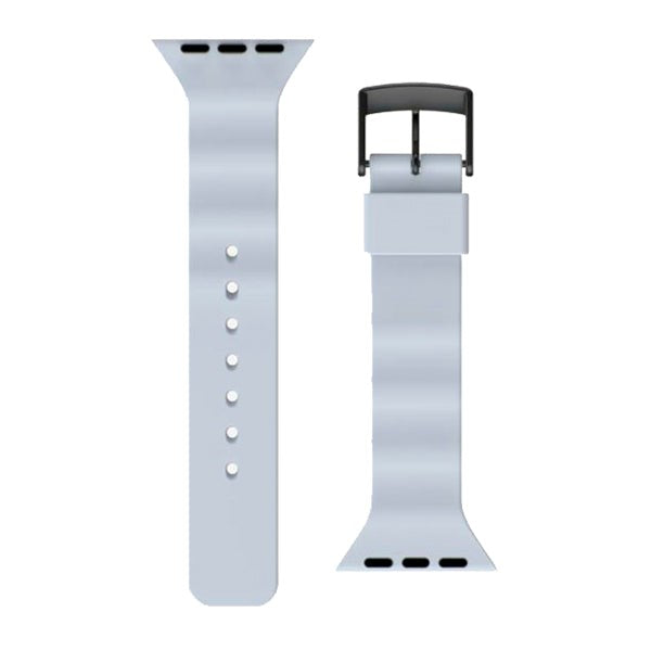 Apple Watch (42/44/SE/45/46/49mm) UAG [U] Aurora Silikone Rem - Soft Blue