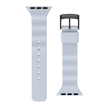 Apple Watch (42/44/SE/45/46/49mm) UAG [U] Aurora Silikone Rem - Soft Blue