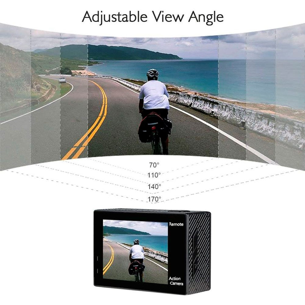 AKASO Brave 4 Action Kamera - Ultra HD 4K - Sort