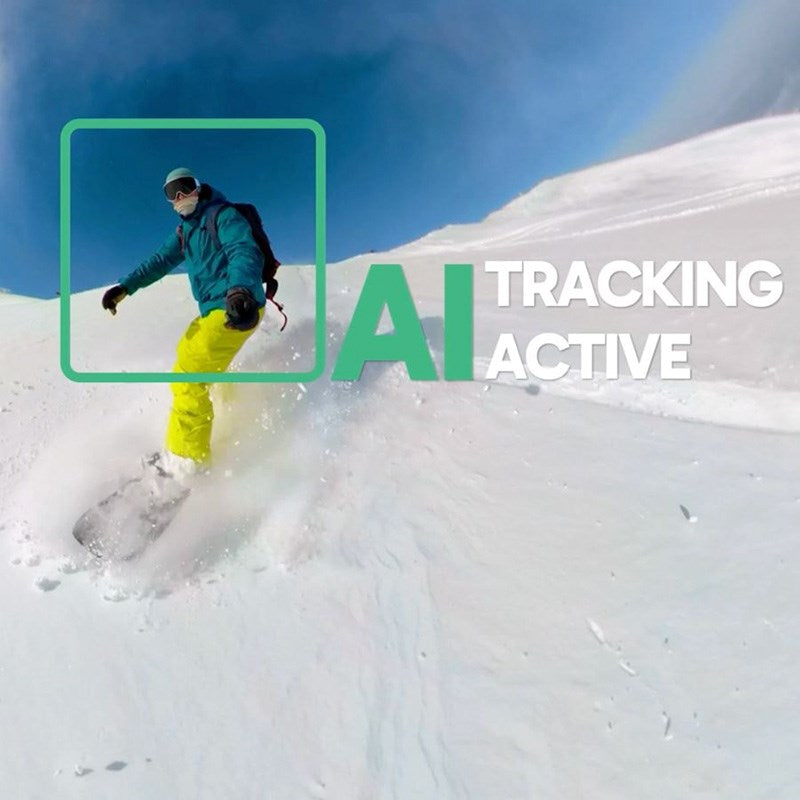 AKASO Bundle m. 360° Action Kamera 5,7K & Tilbehør - Sort